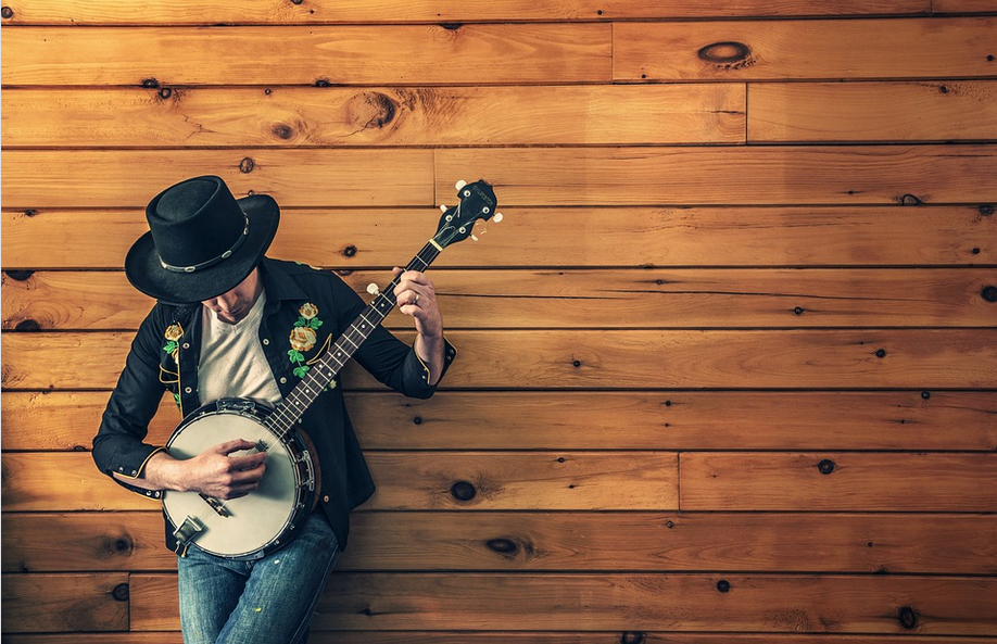 playing guitar